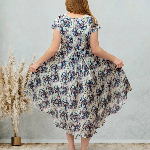 Indian-Western Kurta High Low Dress | Muvvas Boutique - Picture 3 of 9